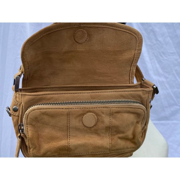 EUC J. Crew Tan Suede Bag With Bow - Picture 6 of 10